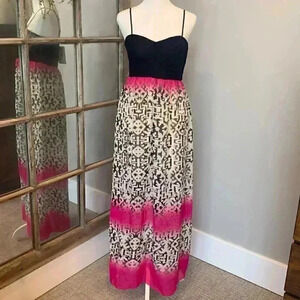 Three Pink Hearts Parisian Dusk Maxi Dress